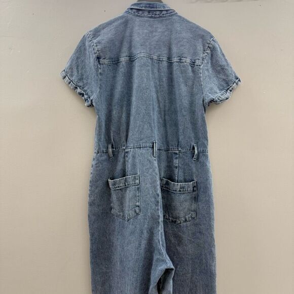 Splendid Erika Denim Jumpsuit size XL 💛 - Picture 12 of 13